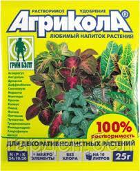 Агрикола для декоративно-листных растений пакет 25 г., фото 2