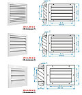 Решетка вентиляционная РС1-3 наружная, фото 2