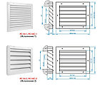 Решетка вентиляционная РС1Н-2 наружная, фото 2