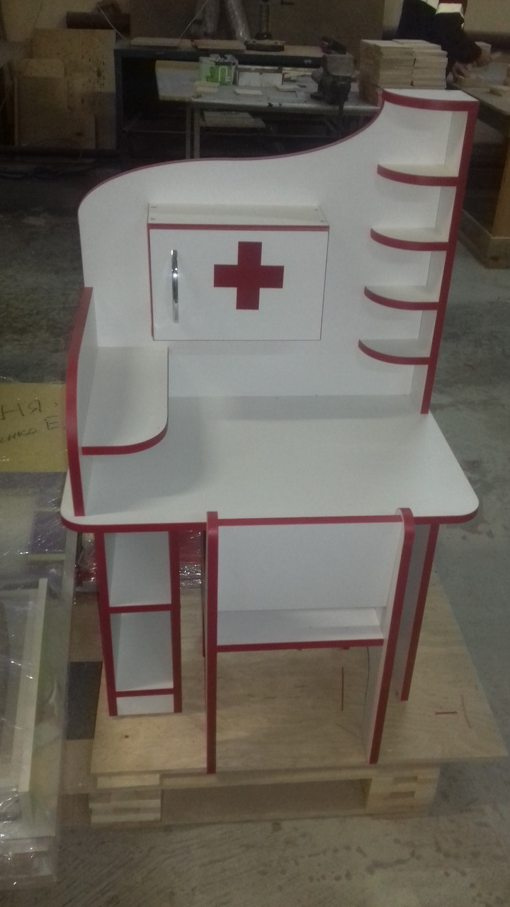 Игровая мебель больница "Доктор" детская ( стол игровой "Доктор" ДУ-ИМ-006 ; стул "Ростишка" ДУ-С-008), фото 1