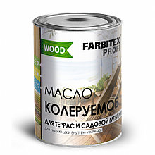 Масло колеруемое для террас и садовой мебели белый (0.9 л) FARBITEX  ПРОФИ GOOD FOR WOOD