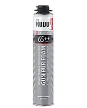 Пена полиуретановая монтажная проф. PROFF 65++ с клапаном безотказной конструкции KUPP10S65++ KUDO