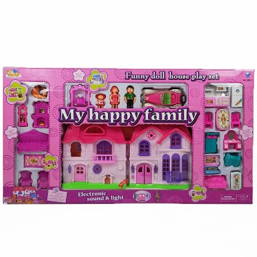 Игровой набор «Домик для кукол» из серии MY HAPPY FAMILY (25 деталей), арт.8031