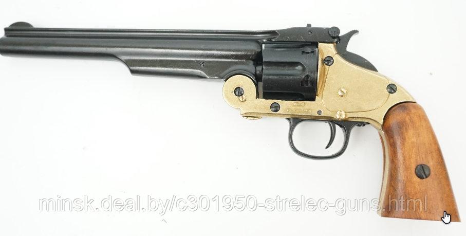 Макет револьвер Smith & Wesson Schofield, .45 калибра, латунь (США, 1869 г.) DE-1008-L