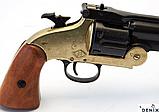 Макет револьвер Smith & Wesson Schofield, .45 калибра, латунь (США, 1869 г.) DE-1008-L, фото 6