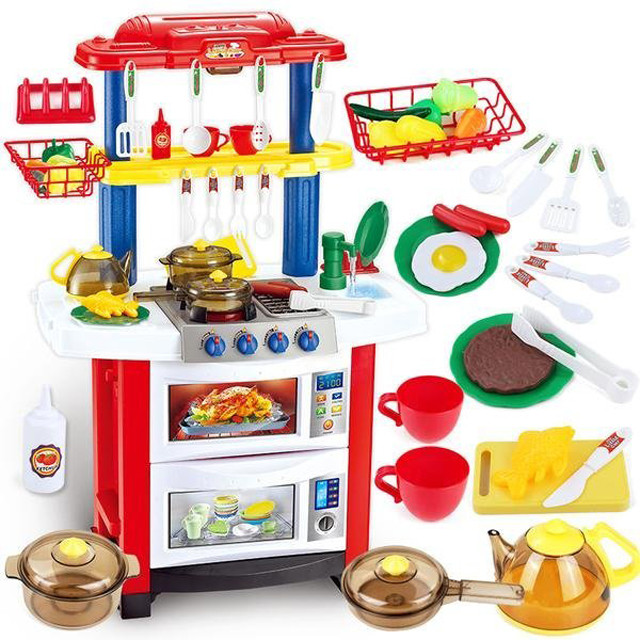 Детская кухня с водой Happy Little Chef 758A/758B (33 предмета) - фото 2 - id-p87990111