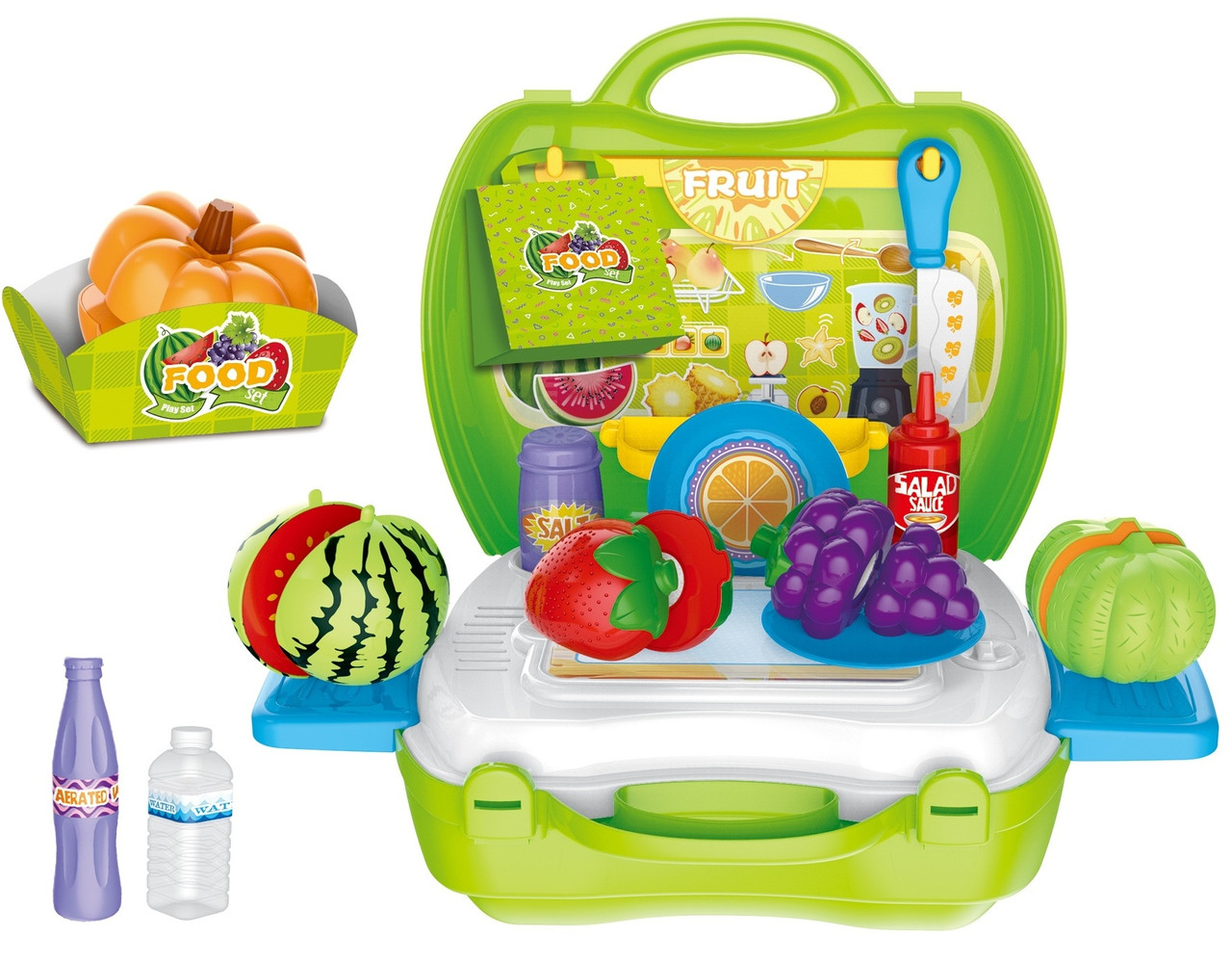 Игровой набор Кухня с фруктами в чемоданчике арт. 8348А (26х23х10)