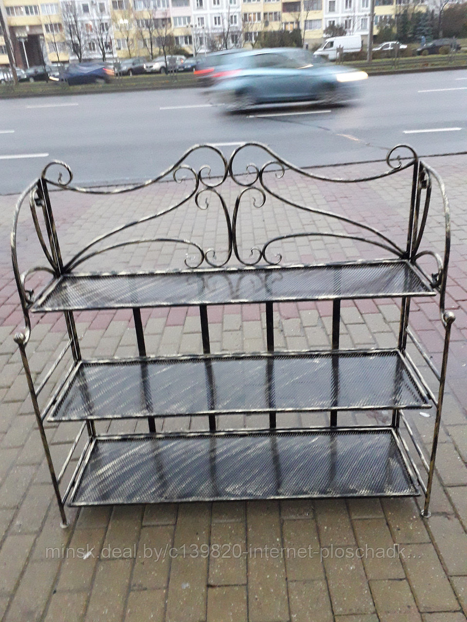 Стеллаж кованый