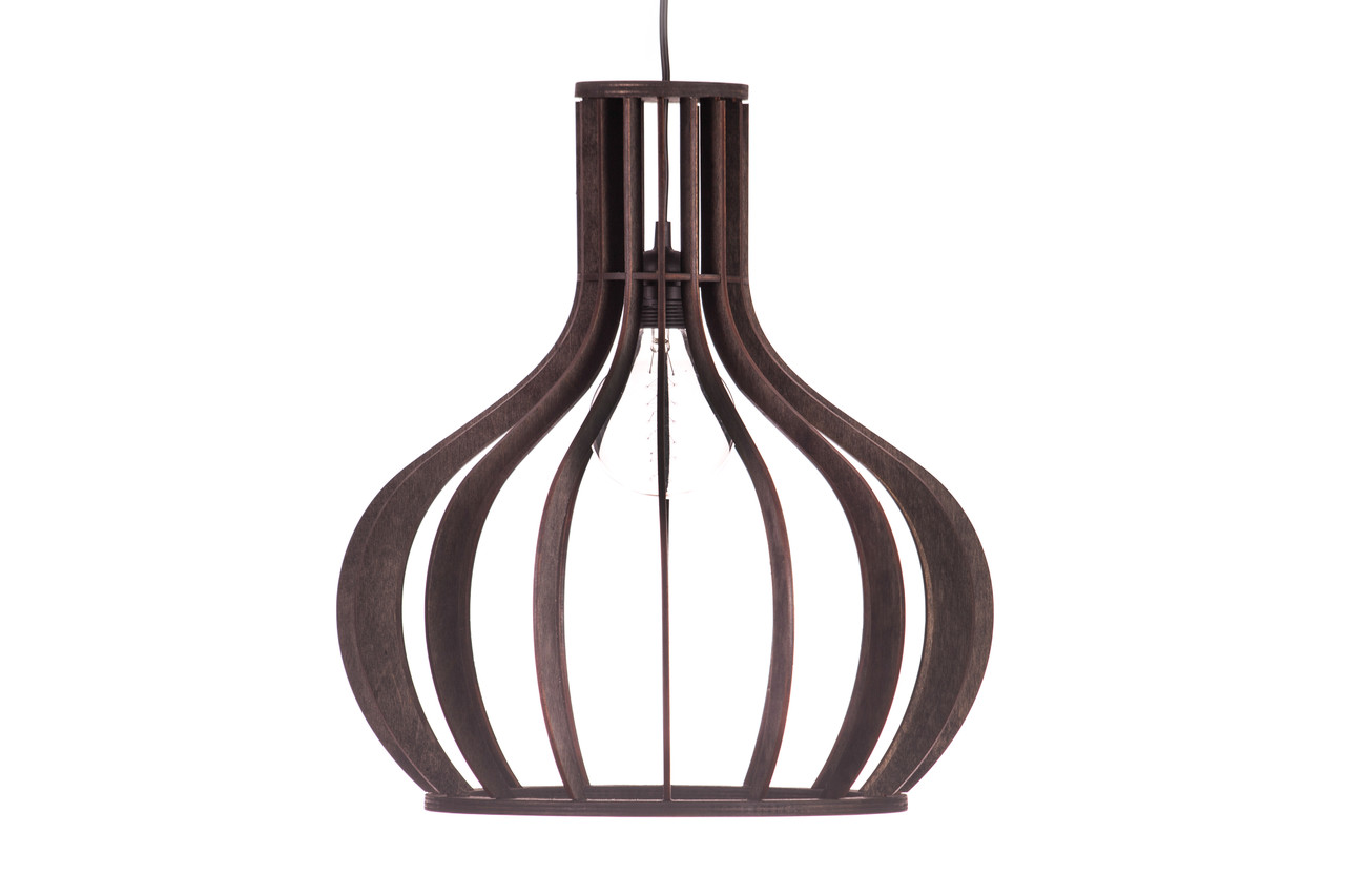 Подвесной светильник Wood Lamp Чиполлино СВП2-Ч (черный)