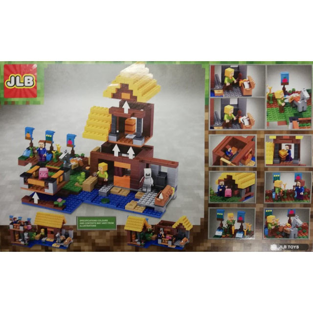 Конструктор JLB 3D71 Minecraft Фермерский коттедж (аналог Lego Minecraft 21144) 546 деталей - фото 2 - id-p88000810