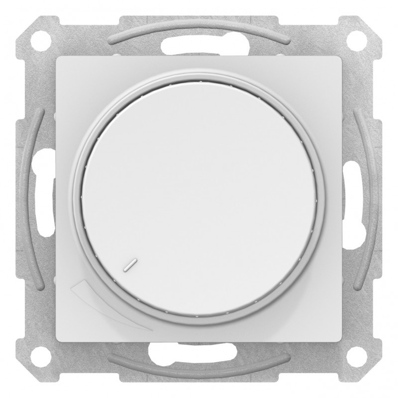 Светорегулятор поворотно-нажимной, 630Вт (10-315 Вт. LED), цвет Белый (Schneider Electric ATLAS DESIGN) - фото 2 - id-p88018077