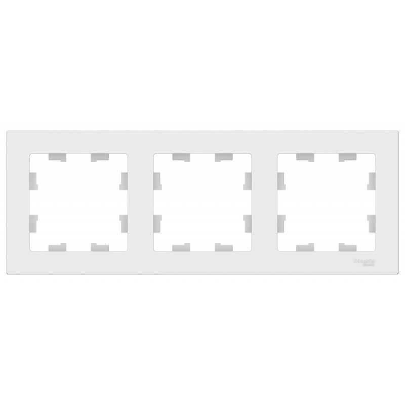 Рамка трехместная универсальная, цвет Белый (Schneider Electric ATLAS DESIGN) - фото 2 - id-p88018082