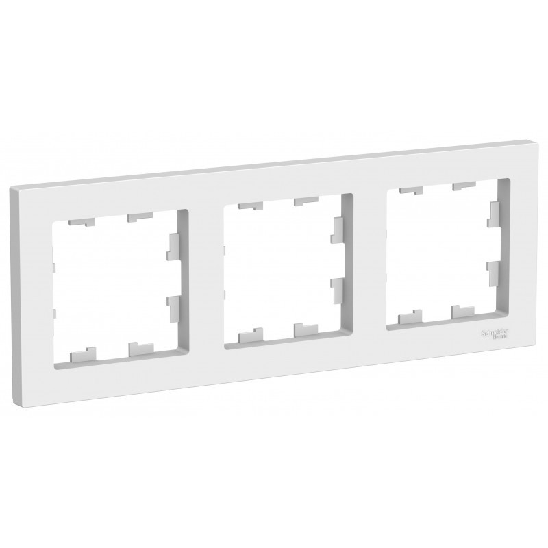 Рамка трехместная универсальная, цвет Белый (Schneider Electric ATLAS DESIGN) - фото 1 - id-p88018082
