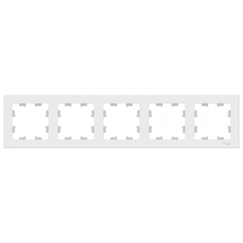 Рамка пятиместная универсальная, цвет Белый (Schneider Electric ATLAS DESIGN) - фото 2 - id-p88018084