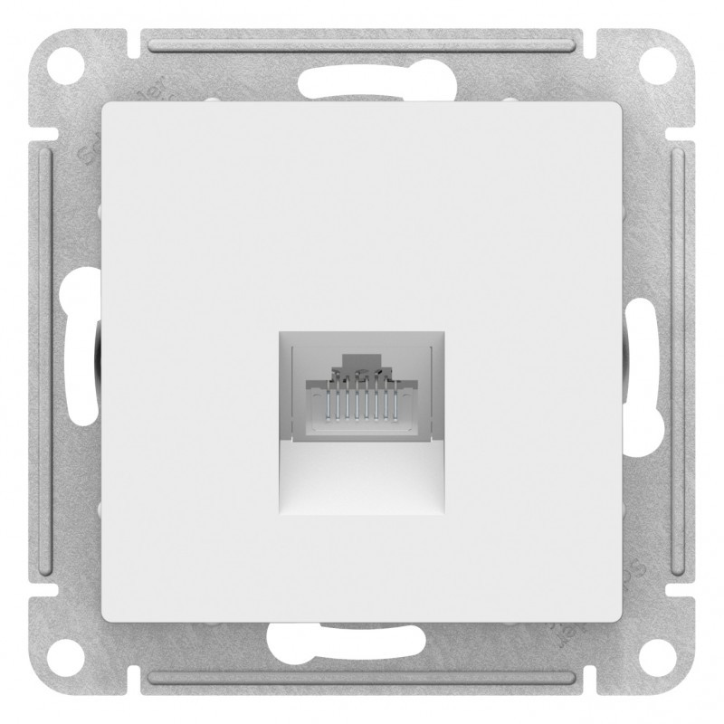 Розетка компьютерная RJ45 кат.5E, цвет Белый (Schneider Electric ATLAS DESIGN) - фото 6 - id-p88018069