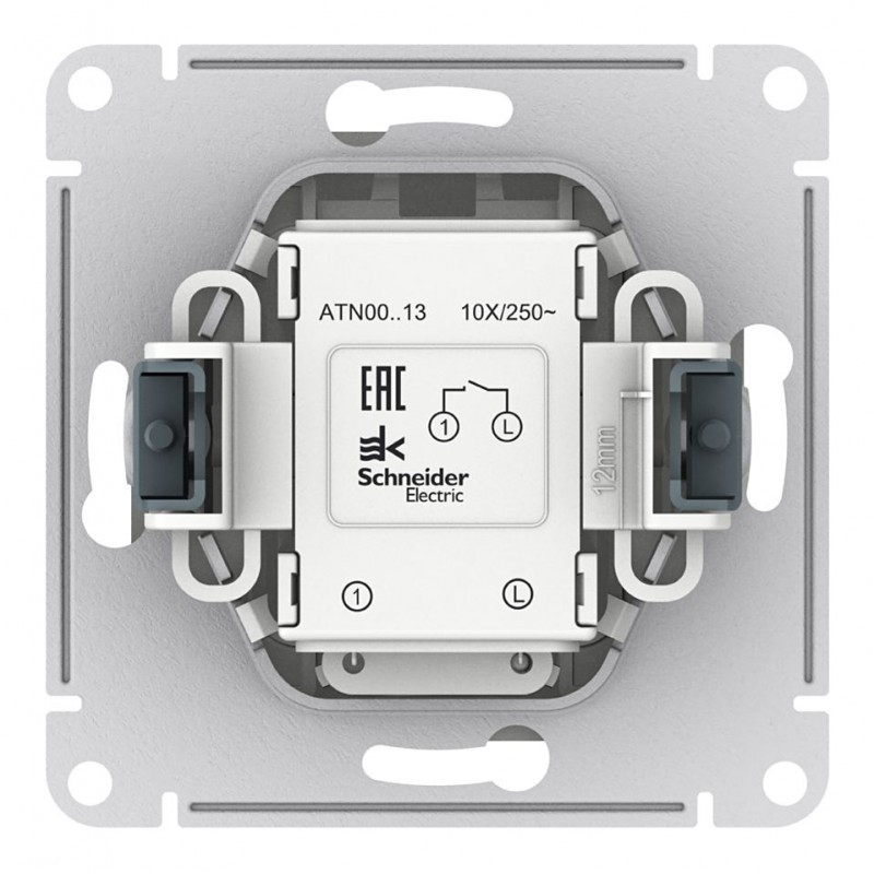 Выключатель одноклавишный с подсветкой, цвет Бежевый (Schneider Electric ATLAS DESIGN) - фото 3 - id-p88018458