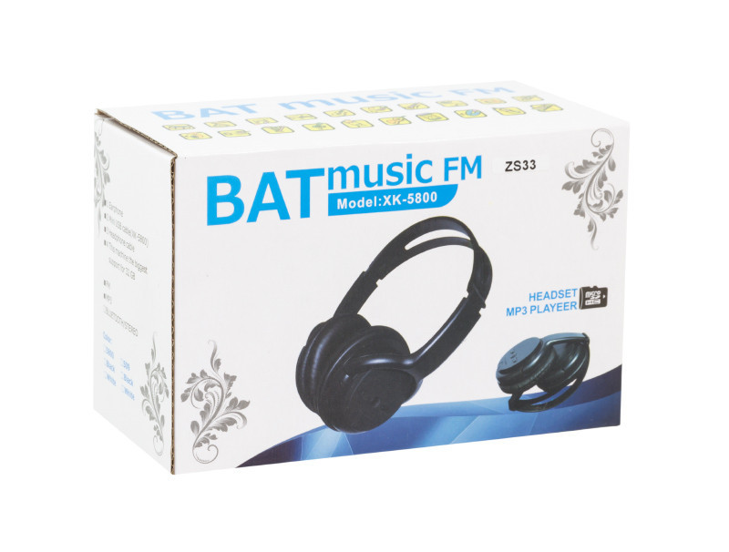 Беспроводные наушники Bat music xk-5800 с радио - фото 4 - id-p88024631