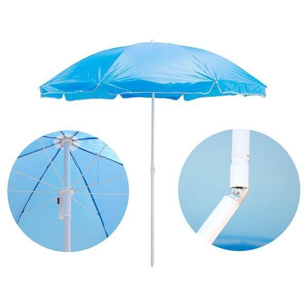 Зонт садовый пляжный SiPL с регулировкой угла, ломанный - фото 1 - id-p88024698