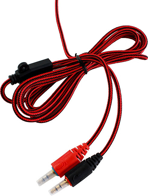 Игровые наушники с микрофоном,с усиленным кабелем SiPL Red - фото 2 - id-p88024701