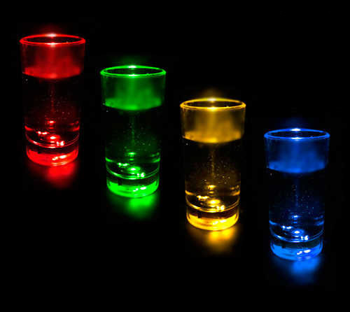 Набор светящихся бокалов (рюмок) 12 штук SiPL - фото 2 - id-p88024821