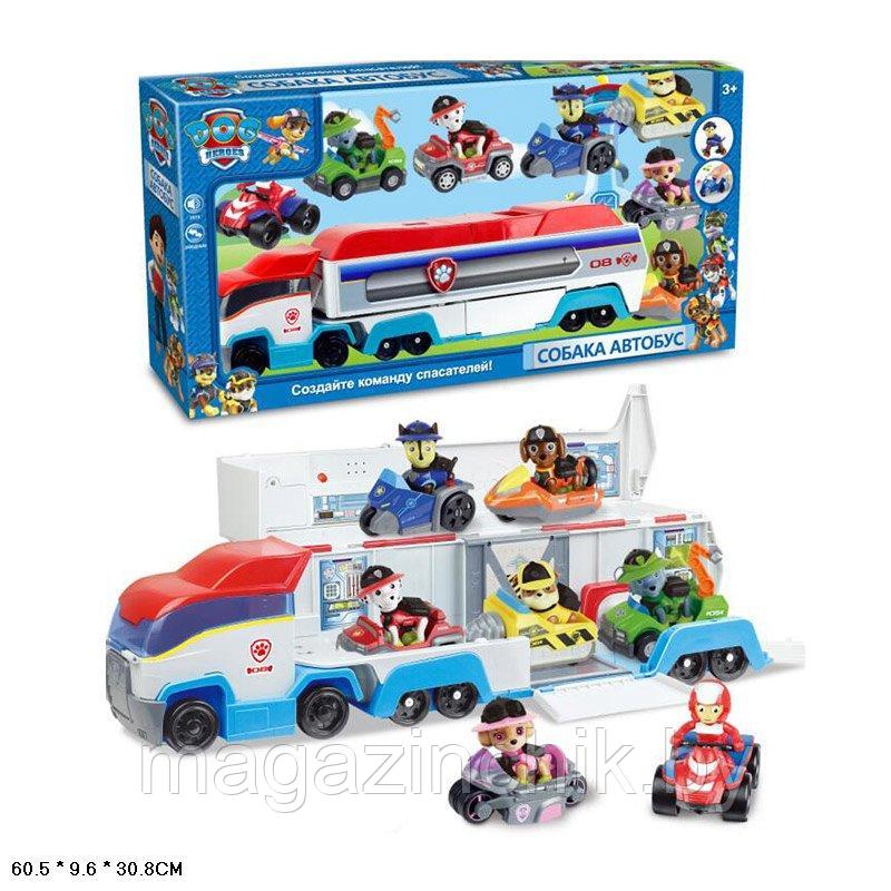 Патрулевоз Щенячий патруль Paw Patrol 7113 / 205, 7 героев на машинках