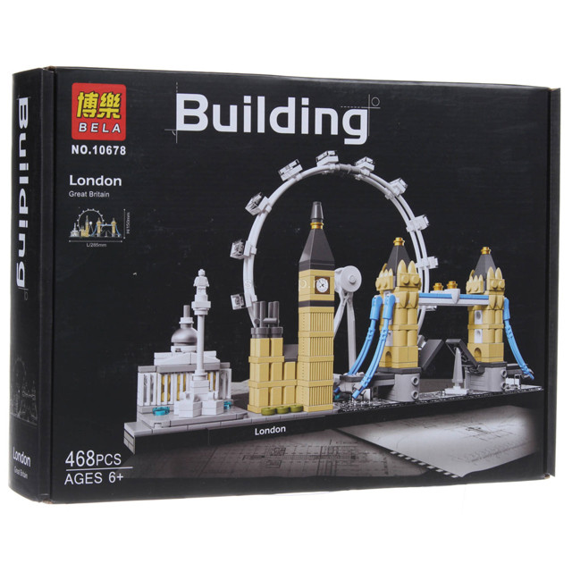 Конструктор Bela 10678 Building Лондон (аналог Lego Architecture 21034) 468 деталей - фото 4 - id-p88057873