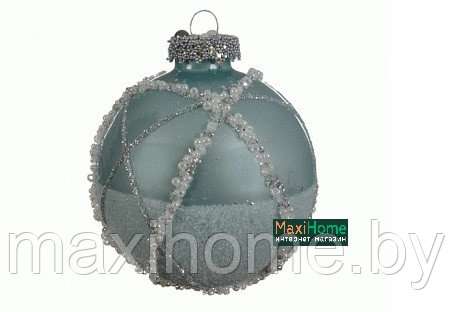 Набор шаров новогодних из стекла для украшения елки 3 шт. - фото 1 - id-p88057881