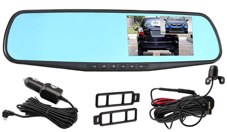 Видеорегистратор с камерой заднего вида Vehicle blackbox(car dvr mirror) - фото 1 - id-p87785691