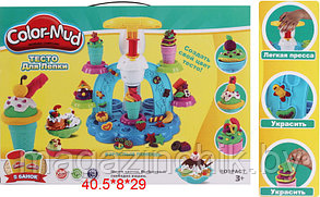 Тесто для лепки Фабрика мороженого 6614, 5 цветов, аналог Play-Doh