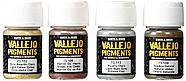 Набор сухих пигментов Pigments (ржавчина-коррозия) ACRYLICOS VALLEJO (Испания) 4х30мл., фото 2