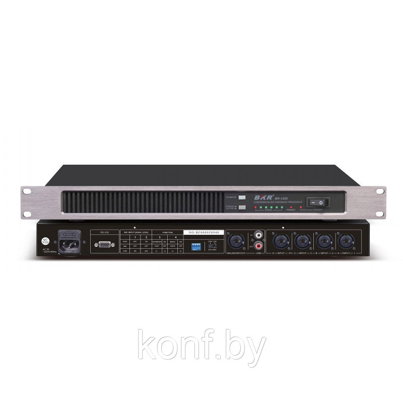 Процессор подавления обратной связи BKR BR-1220 c функцией микширования - фото 3 - id-p71274315
