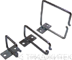 Металлическая скоба-органайзер для установки на 19" профиль, 40х40 мм, TWT-RING-M40x40