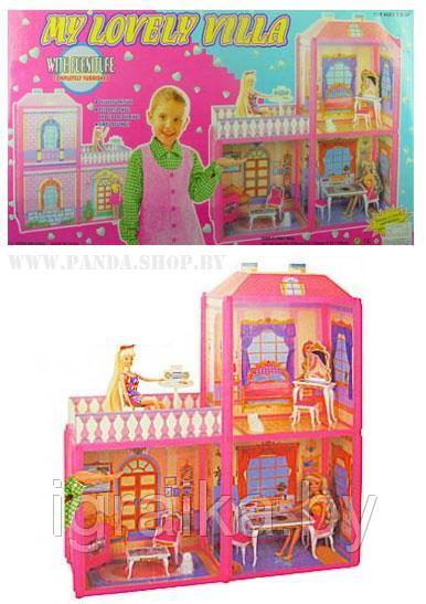 Игровой домик для кукол типа Барби My Lovely Villa арт. 6984 , кукольный игрушечный домик - фото 3 - id-p88081004