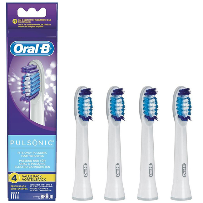 Насадки для зубной щетки BRAUN ORAL-B PULSONIC SR32-4 4 ШТ. - фото 3 - id-p88016715
