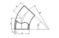 Отвод стальной крутоизогнутый ГОСТ 17375-2001