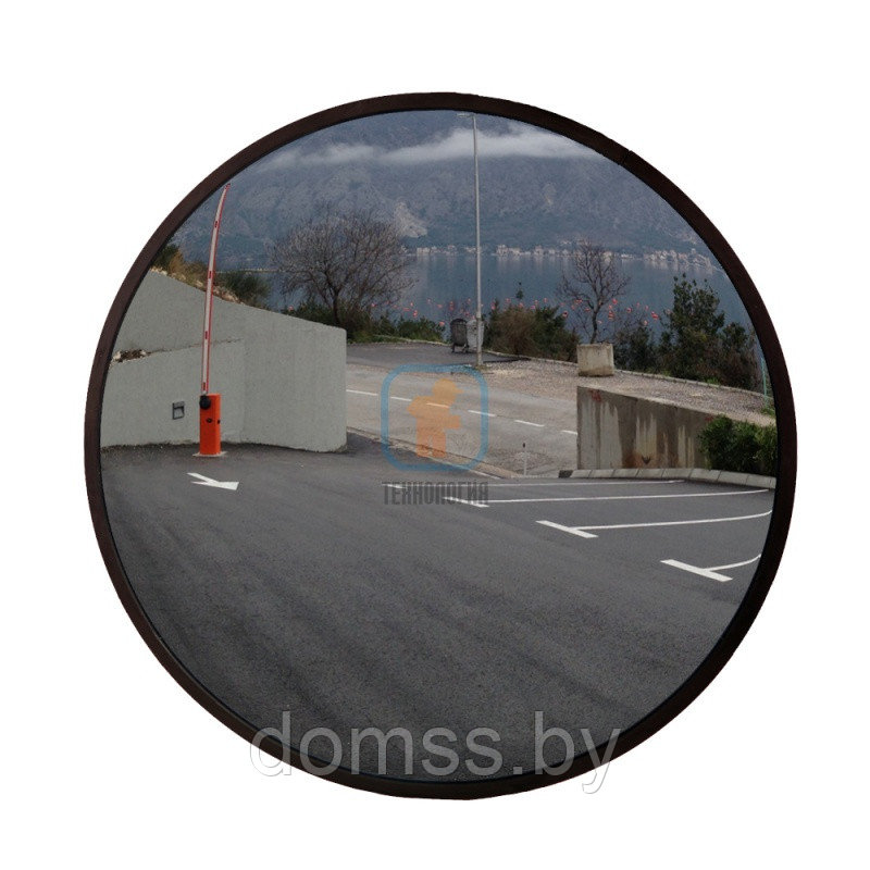 Зеркало для помещений круглое на гибком кронштейне 400мм обзорное - фото 2 - id-p88093927