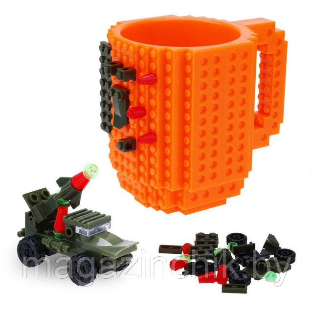 Кружка Лего оранжевая, MUGORANGE, 340 мл - фото 1 - id-p88099132