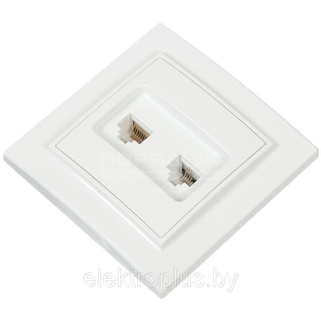 Минск Розетка RJ-45+Phone EKF Basic