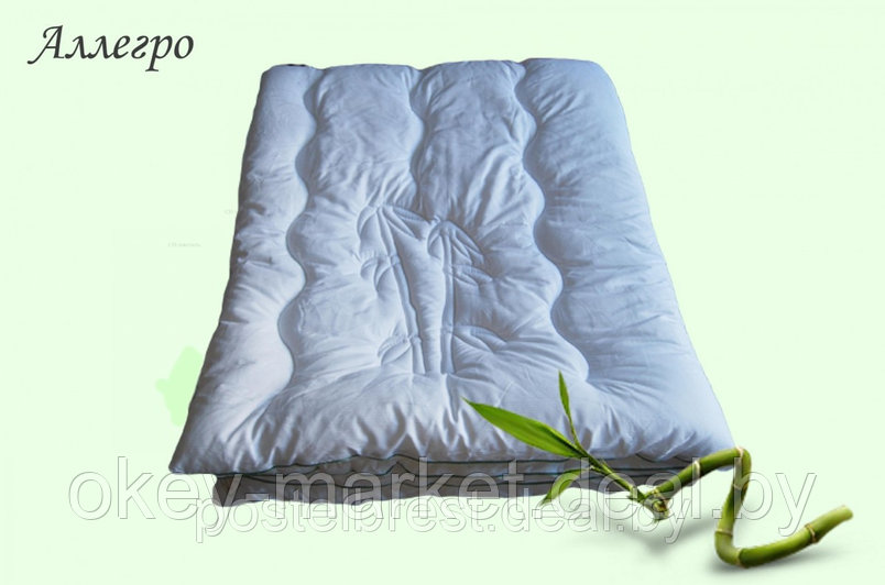 Одеяло из бамбука"BAMBOO PREMIIUM "евро.Чехол бамбуковый белоснежный., фото 2
