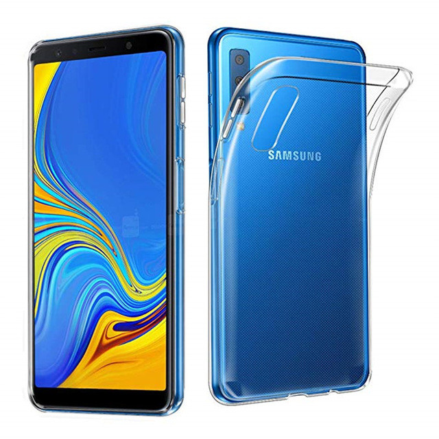 Чехол-накладка для Samsung Galaxy A7 (2018) SM-A750 (силикон) прозрачный