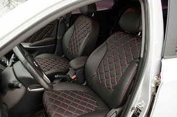 Чехлы для Audi A6 C5 (98-04) РОМБИК (Экокожа), фото 2
