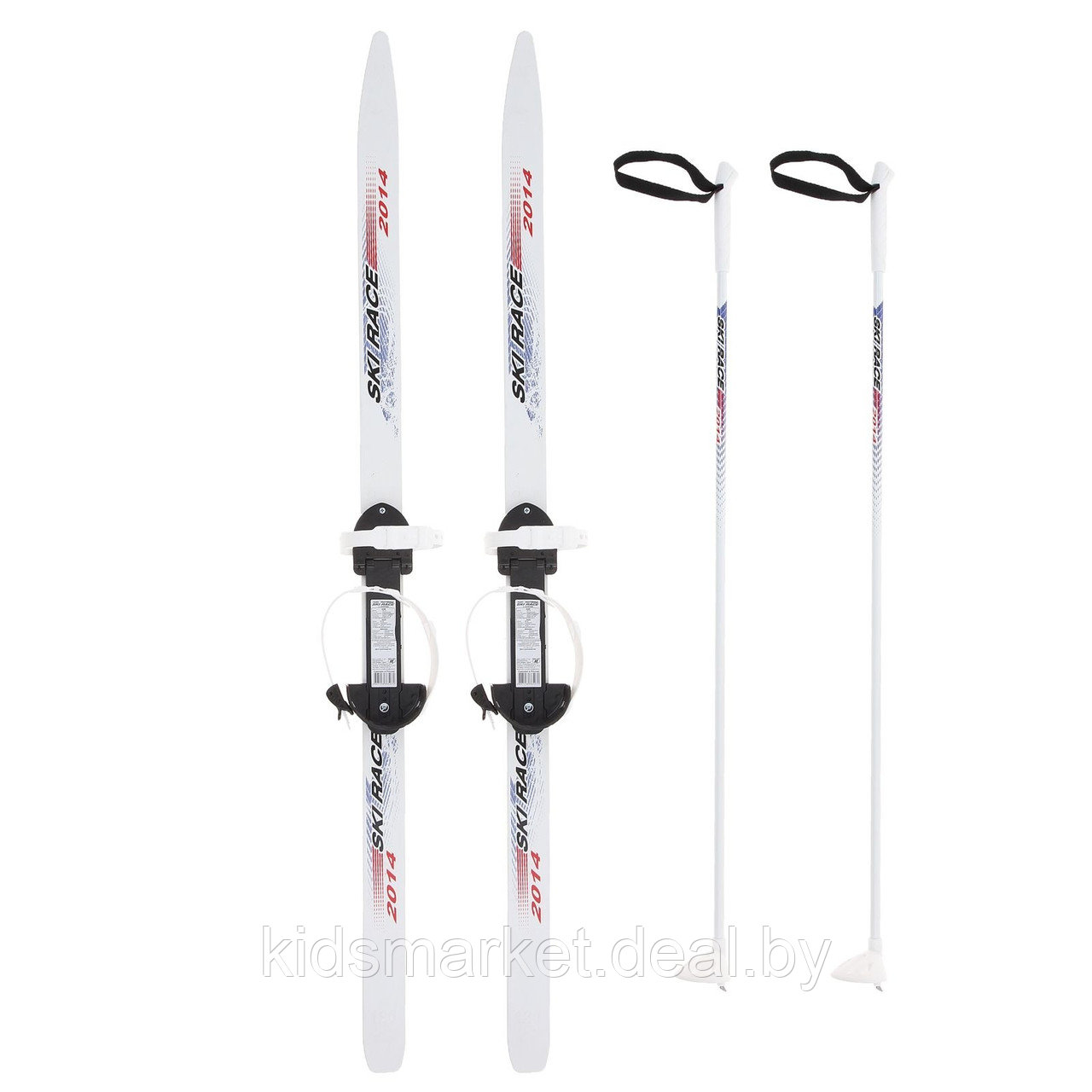 Лыжи подростковые ''Ski Race'' с палками 130/100 см (5+)