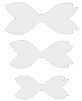 Набор шаблонов для бантиков, ПЭТ 0,7 мм (1уп = 5наборов)