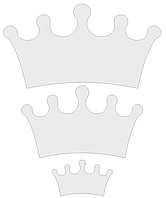Набор шаблонов "Корона", ПЭТ 0,7 мм (1уп = 5наборов)