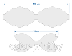 Набор шаблонов для бантиков , ПЭТ 0,7 мм (1уп = 5наборов) 140