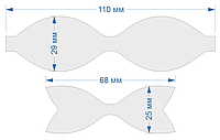 Набор шаблонов для бантиков , ПЭТ 0,7 мм (1уп = 5наборов) 110