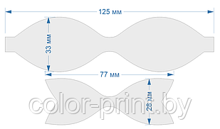 Набор шаблонов для бантиков , ПЭТ 0,7 мм (1уп = 5наборов) 125