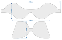 Набор шаблонов для бантиков , ПЭТ 0,7 мм (1уп = 5наборов) 200