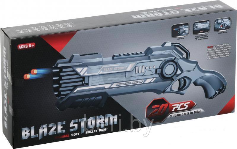 Автомат, Бластер ZC7081 + 20 пуль Blaze Storm пистолет детский игрушечный, мягкие пули, типа Nerf (Нерф) - фото 3 - id-p88163853