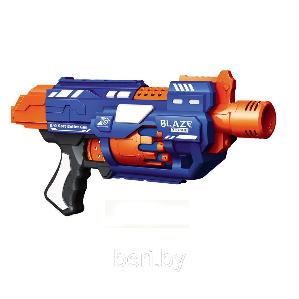 Пистолет, Бластер 7053 + 20 пуль Blaze Storm, автомат детский игрушечный, мягкие пули, типа Nerf (Нерф) - фото 3 - id-p88192557